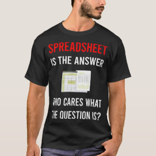 Camiseta A Planilha Respostas Planilhas