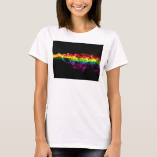 Camiseta A pluma de energia arco-íris de SlipperyJoe captur