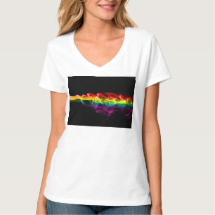 Camiseta A pluma de energia arco-íris de SlipperyJoe foi ca