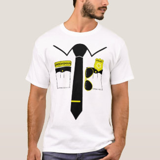 Camiseta A polícia do pelotão do noivo, padrinho do noivo