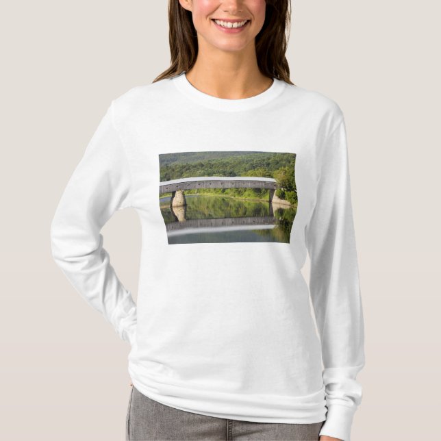 Camiseta A Ponte Coberta Windsor-Cornish atravessa o (Frente)