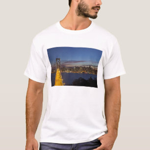 Camiseta A Ponte da Baía a partir da Ilha do Tesouro
