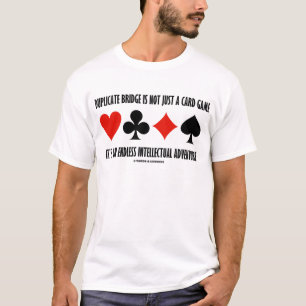 Camiseta A ponte duplicada não é apenas um jogo de cartas