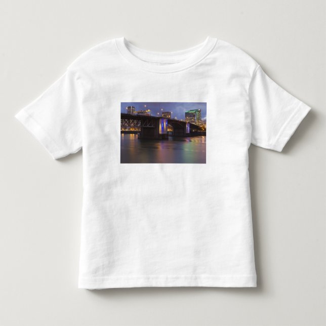 Camiseta A ponte Morrison sobre o rio Willamette (Frente)