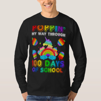 Camiseta A Pôr-Me A Caminho Através De 100 Dias De Pop Da E