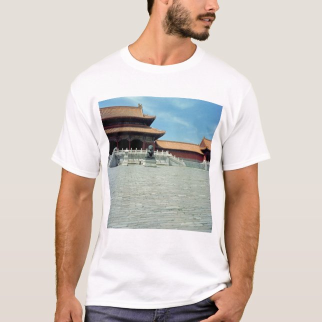 Camiseta A porta da dinastia de Ming suprema da harmonia, (Frente)