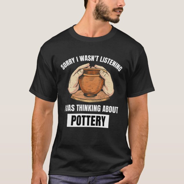Camiseta A Potência Desculpe Não Estava Ouvindo Pensar sobr (Frente)