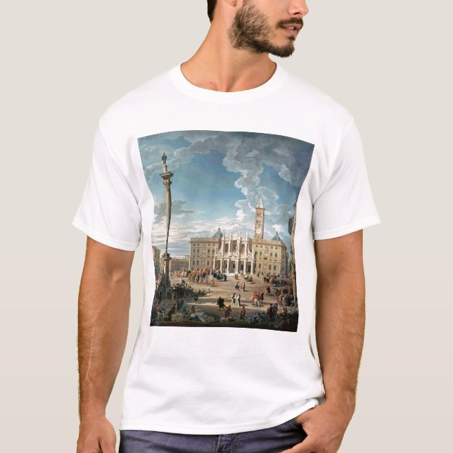 Camiseta A praça Santa Maria Maggiore, 1752 (Frente)
