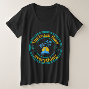 Camiseta A Praia conserta tudo