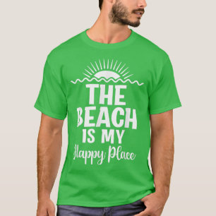 Camiseta A Praia É Minha Família Feliz De Férias De Verão D