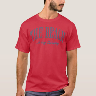 Camiseta A Praia É Minha Terapia Divertida Família Verão Pr