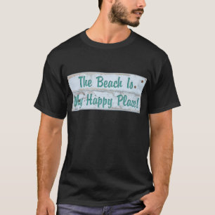 Camiseta A praia é o meu lugar feliz