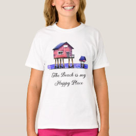 Camiseta A Praia é o meu Lugar Feliz