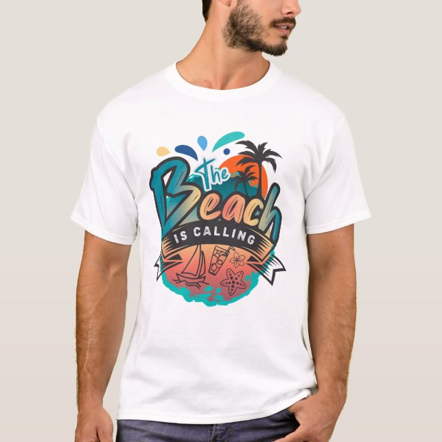 Camiseta A Praia Está Ligando (Frente)