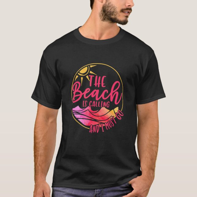 Camiseta A Praia Está Ligando E Eu Preciso Ir (Frente)