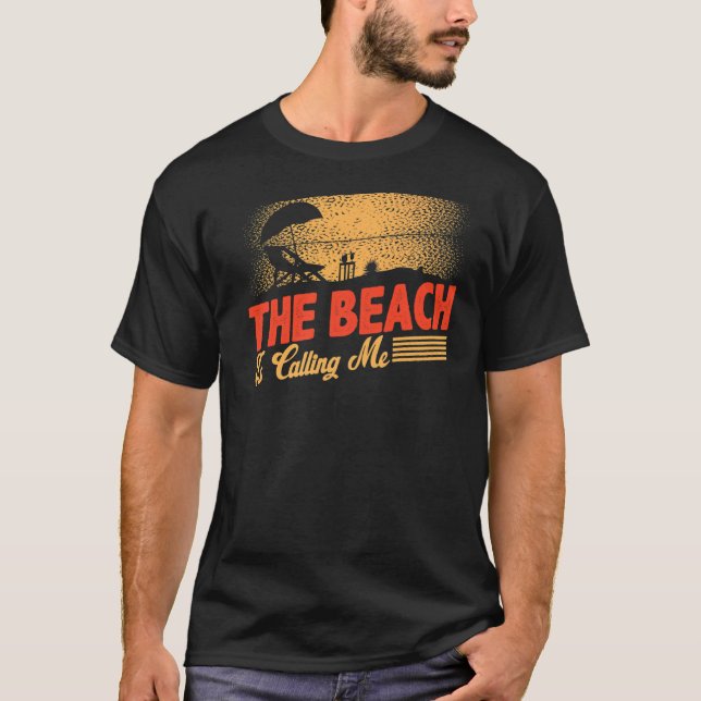 Camiseta A Praia Está Me Chamando De Surf Do Paraíso Hawaii (Frente)
