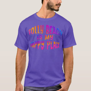 Camiseta A PRAIA FOLLY Colorida É O MEU LUGAR FELIZ