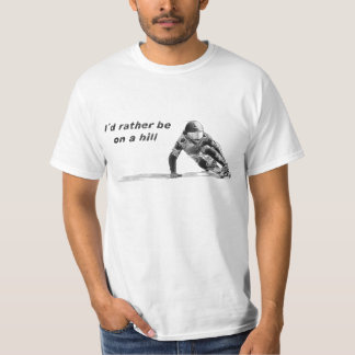 Camiseta A preferencialmente de I´d esteja em um branco do