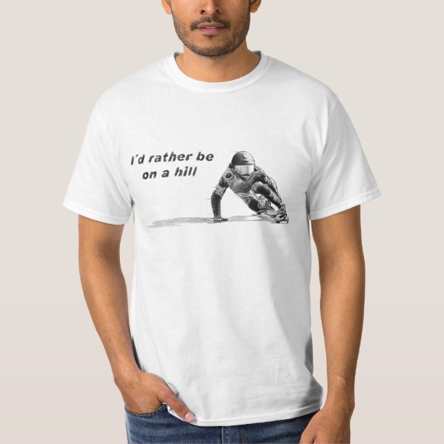 Camiseta A preferencialmente de I´d esteja em um branco do (Frente)