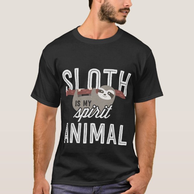 Camiseta a preguiça 4 é meu espírito (Frente)