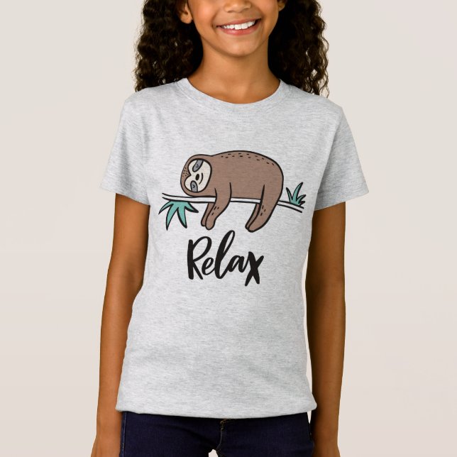 Camiseta A preguiça diz relaxa (Frente)