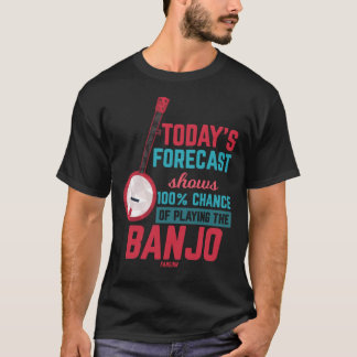 Camiseta A Previsão De Hoje Mostra 100% De Possibilidade De