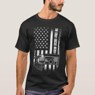 Camiseta A Primeira Mídia Social, O Rádio Americano Ham