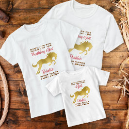 Camiseta A primeira rodeia de cavalo de corrida