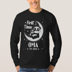 Camiseta A Primeira Vez Oma EST. 2026 Corações Bonitos Dia