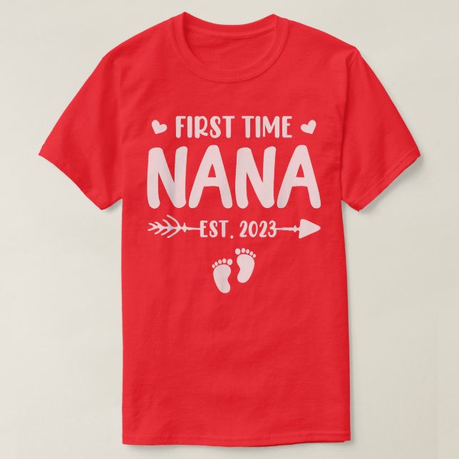 Camiseta A Primeira Vez Que Nana Est 2023 Em Breve Será Nan (Frente do Design)