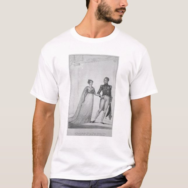 Camiseta A princesa Charlotte of Wales e Prince (Frente)