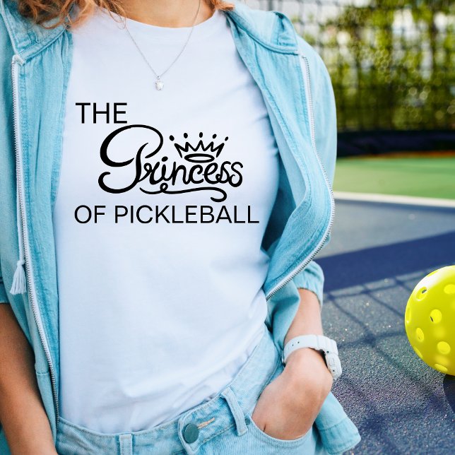 Camiseta A Princesa do Pickleball Royal (Funny Women's Pickleball Tshirt)