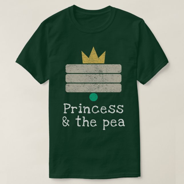 Camiseta A princesa e a baleia de ervilha, Andersen, Min (Frente do Design)