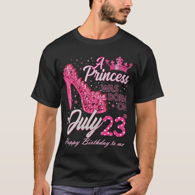 Camiseta A Princesa foi Nascer em 23 de julho de 23 saltos  (Frente)