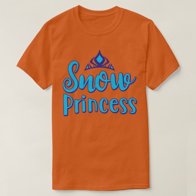 Camiseta A Princesa Neve é o melhor presente para a Princes (Frente do Design)