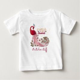 Camiseta A Princesa (NOME) Peacock Arranja Suas Coisas - Ch