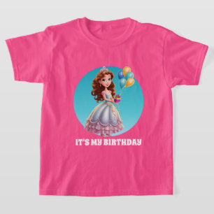 Camiseta A Princesa Princesa Aniversário da Bonita é person