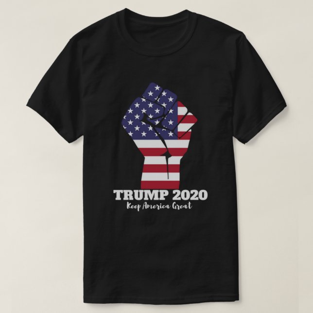 Camiseta A pro eleição 2020 do trunfo - mantenha América (Frente do Design)