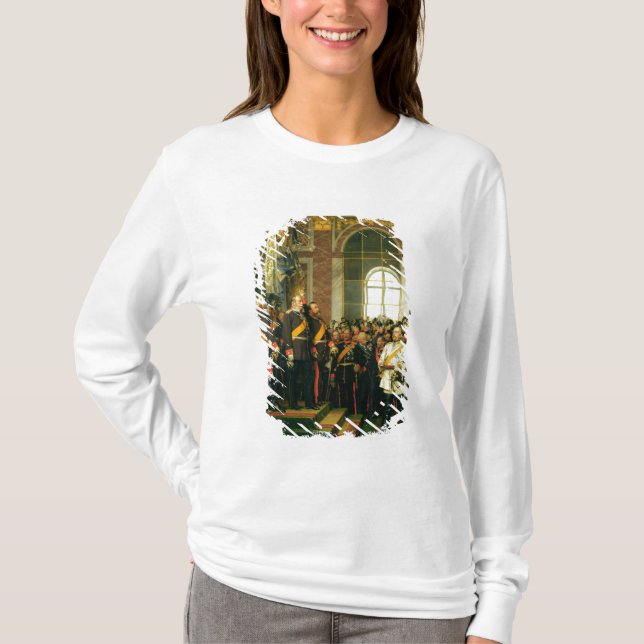 Camiseta A proclamação de Wilhelm como Kaiser (Frente)