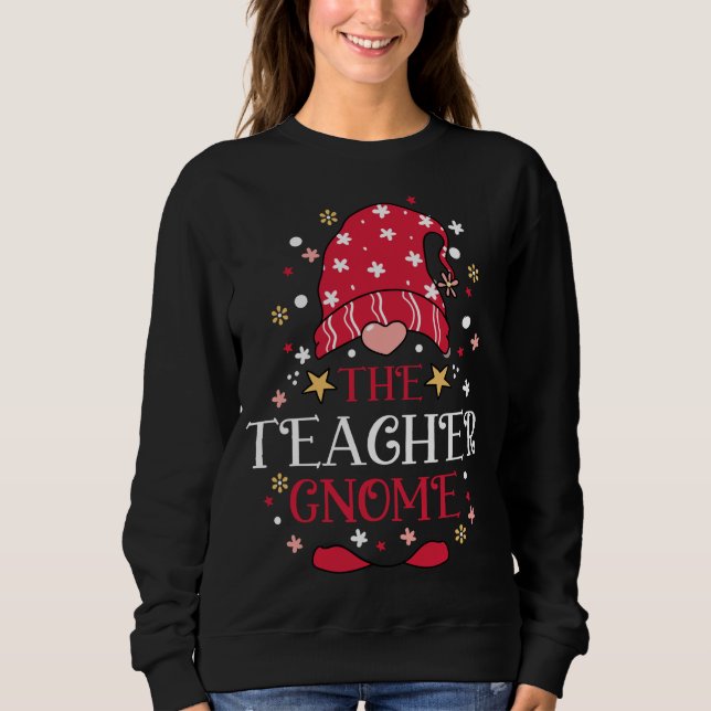 Camiseta A Professora Gnomo Engraçada Mãe Familiar dos Gnom (Frente)