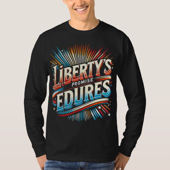 Camiseta A promessa da liberdade é consistente (Frente)
