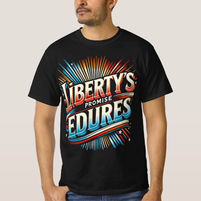 Camiseta A promessa da liberdade é consistente (Frente)