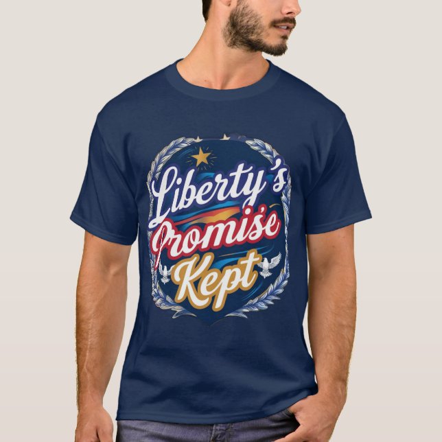Camiseta A promessa da liberdade foi mantida (Frente)