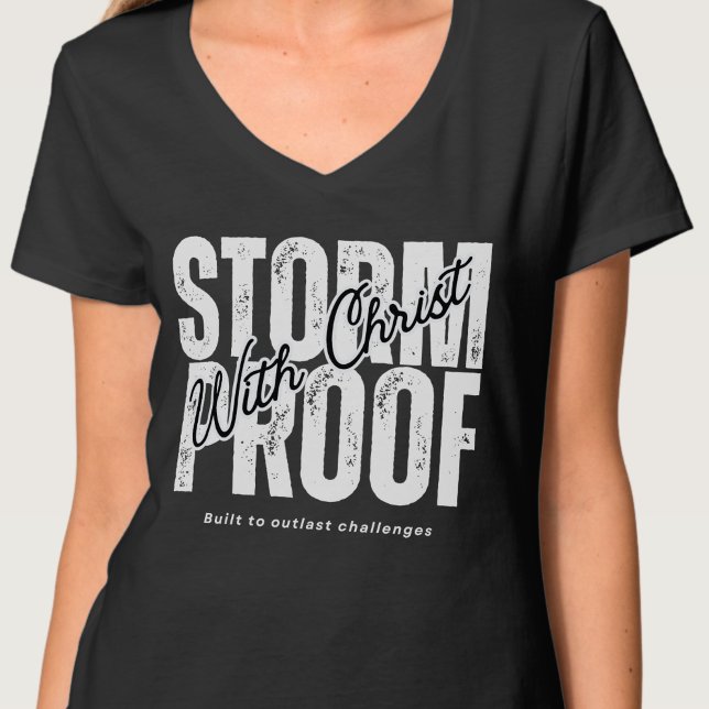 Camiseta À Prova de Tempestade Com Cristo Deus Espiritual C (Criador carregado)