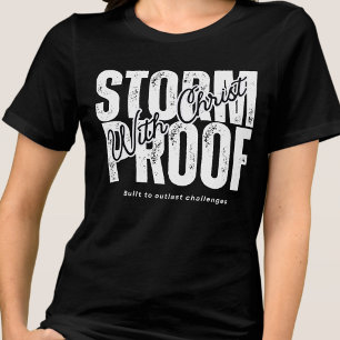 Camiseta À Prova de Tempestade Com Cristo Espiritual Jesus