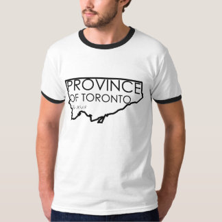 Camiseta A província dos homens do preto Sleves do T de