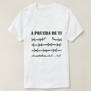 Camiseta A PRUEBA DE TI com Gráfico de Arame Farpa
