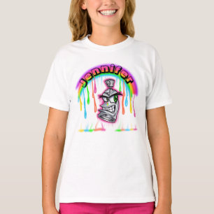 Camiseta A Pulverização de Pincel de Ar pode personalizar