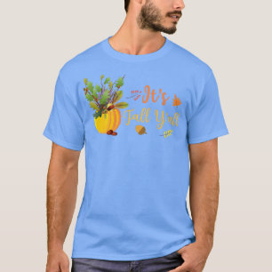 Camiseta A Pumpkin Bonita Cai Sai Do Outono Fall Seas