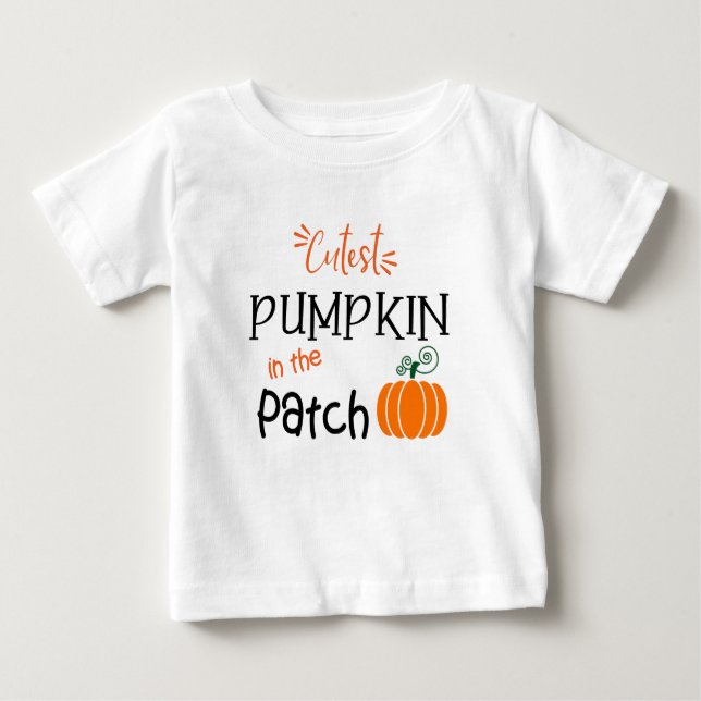 Camiseta A Pumpkin Mais Bonita na Queda do Patch (Frente)